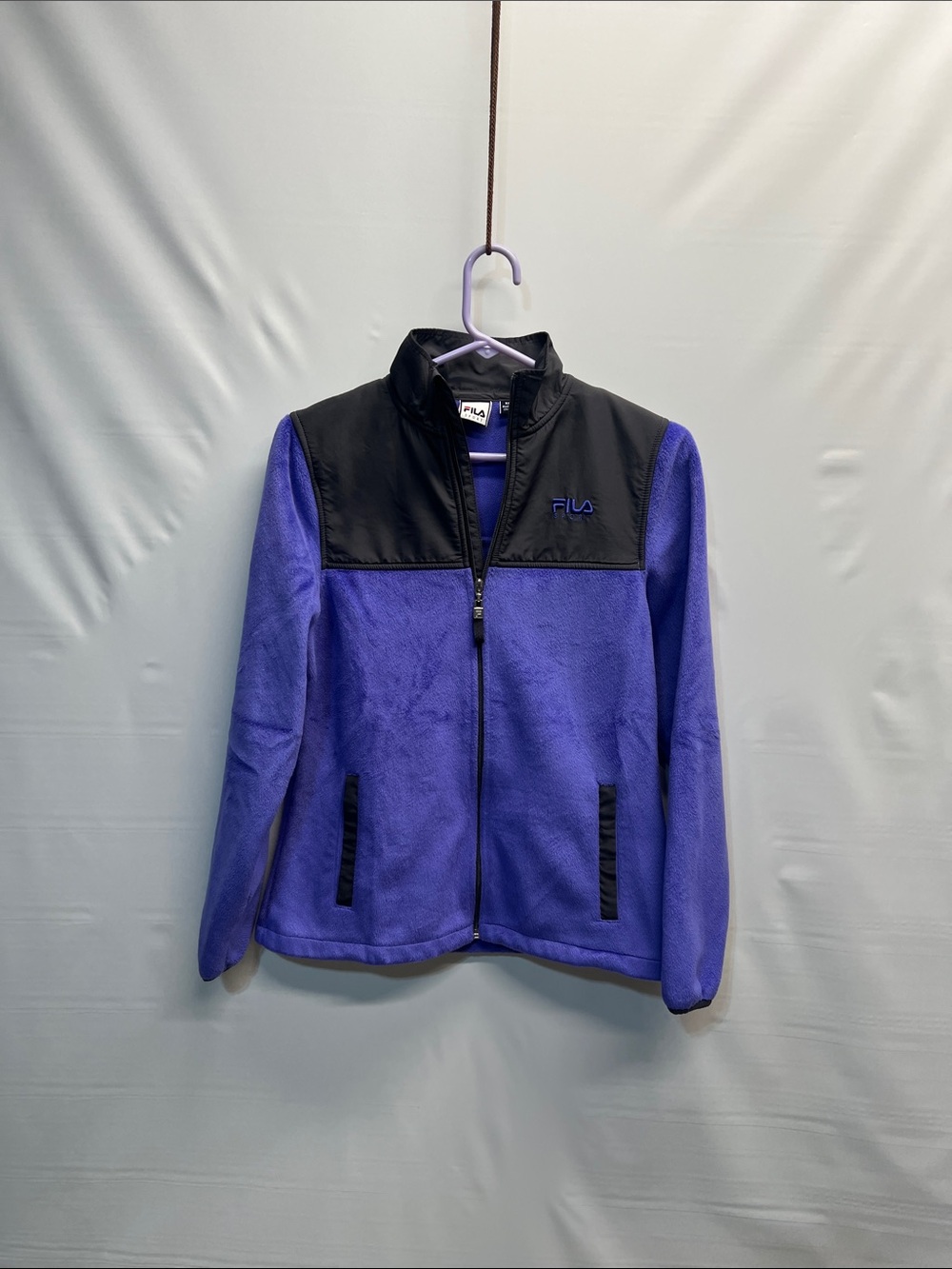Fila Sport Women’s XS Purple Gray Full Zip Fleece Jacket